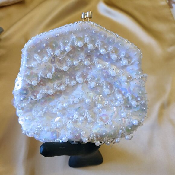 Iridescent Sequin Vintage Clutch Bag by Artel - Picture 2 of 8